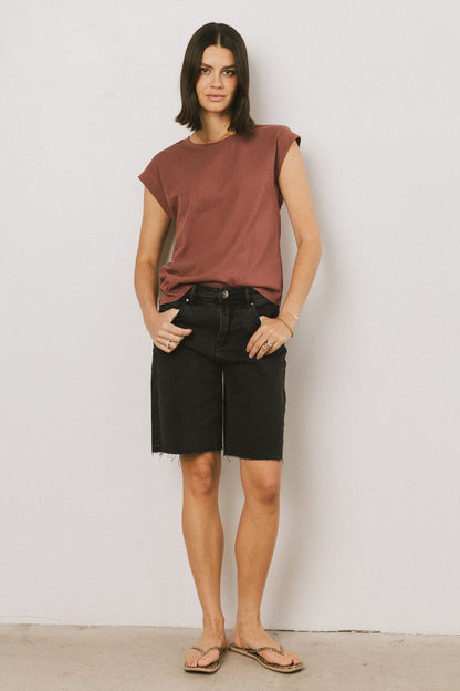 Arlo Top in Brick - FINAL SALE