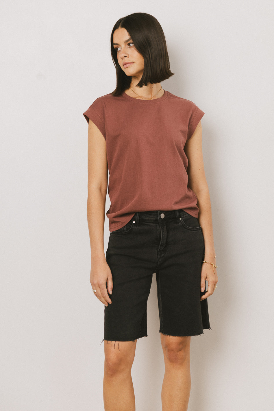 Arlo Top in Brick - FINAL SALE