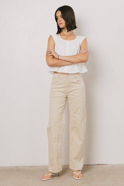 Kaya Corduroy Straight Leg Pants