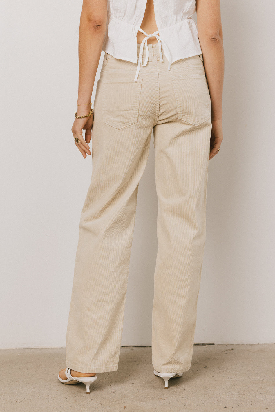Kaya Corduroy Straight Leg Pants