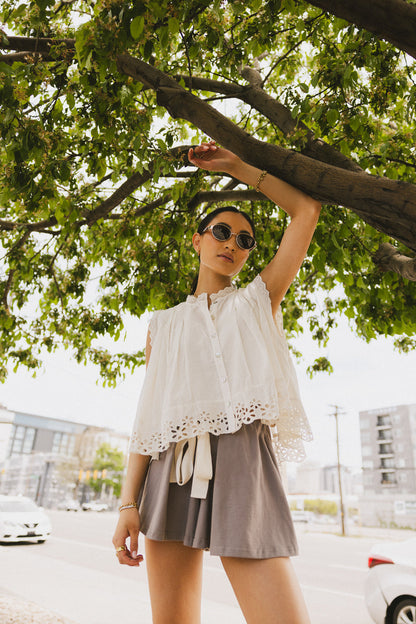Jamie Knit Shorts in Smoke - FINAL SALE