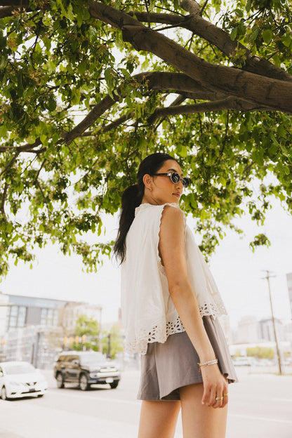 Jamie Knit Shorts in Smoke - FINAL SALE