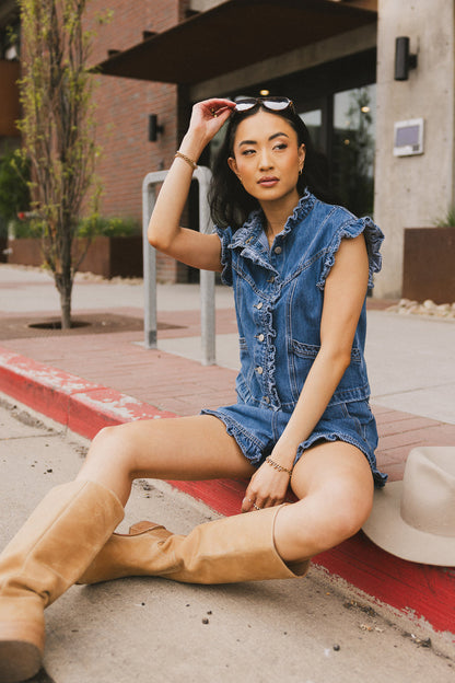 Sasha Ruffled Button Up - FINAL SALE