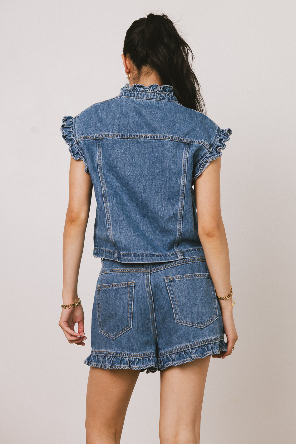 Sasha Ruffled Button Up - FINAL SALE
