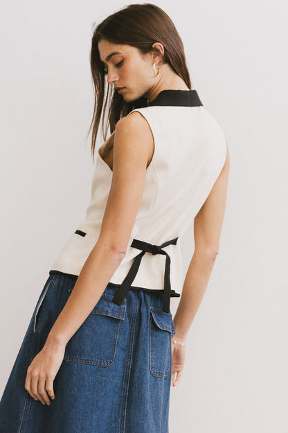 Linda Collared Vest - FINAL SALE