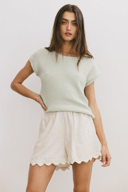 Amy Knit Top in Sage - FINAL SALE