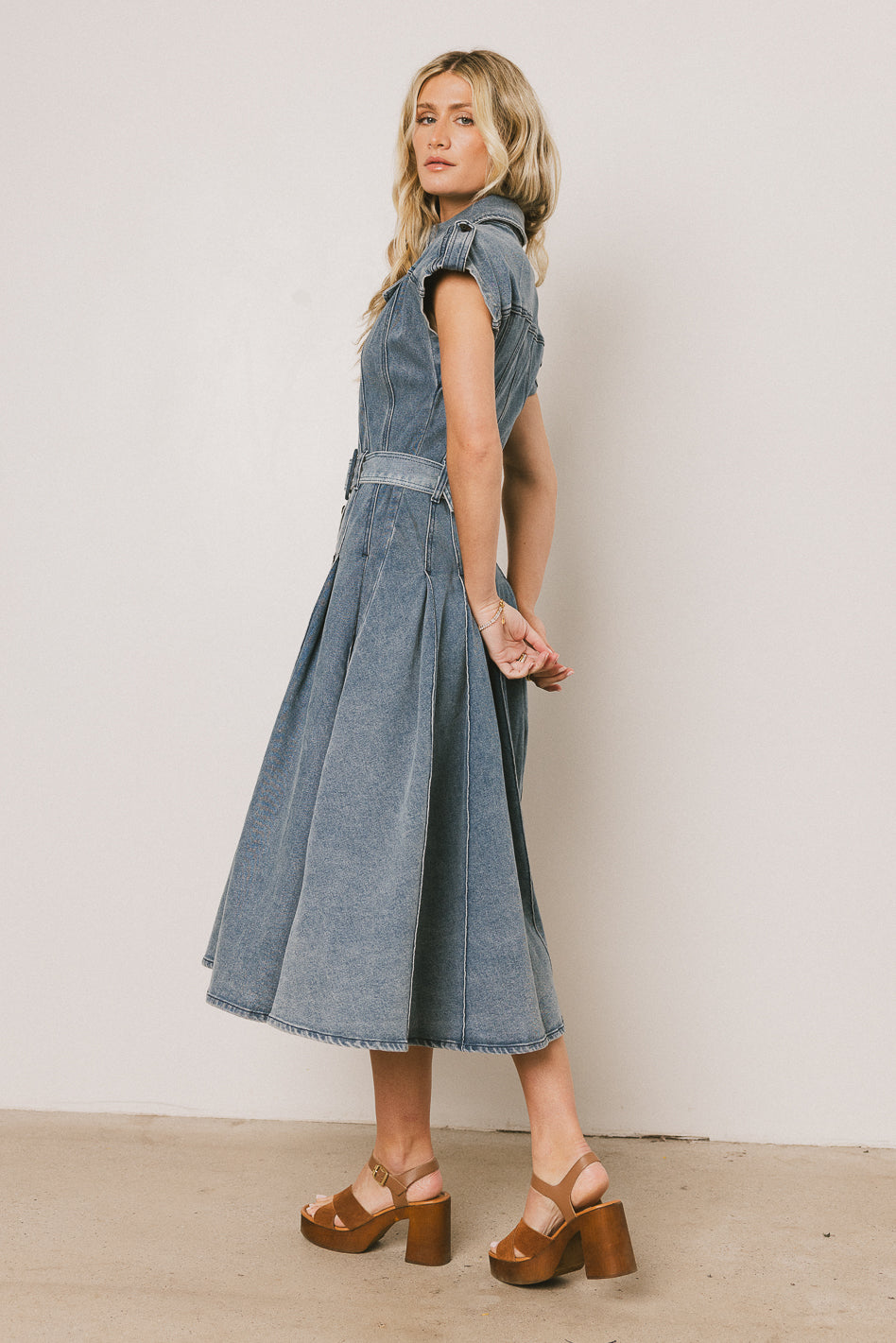 Walter Denim Midi Dress - FINAL SALE