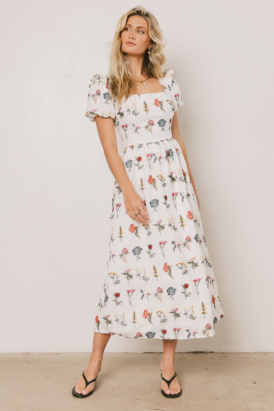 Jayce Embroidered Floral Maxi Dress - FINAL SALE