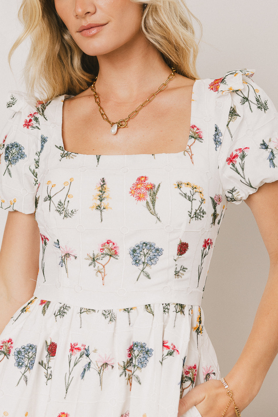 Jayce Embroidered Floral Maxi Dress - FINAL SALE
