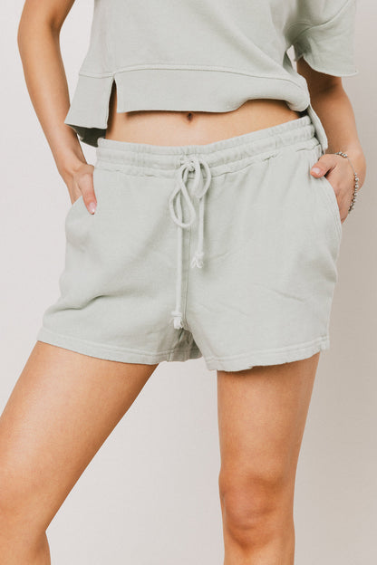 Willa Knit Shorts in Sage - FINAL SALE