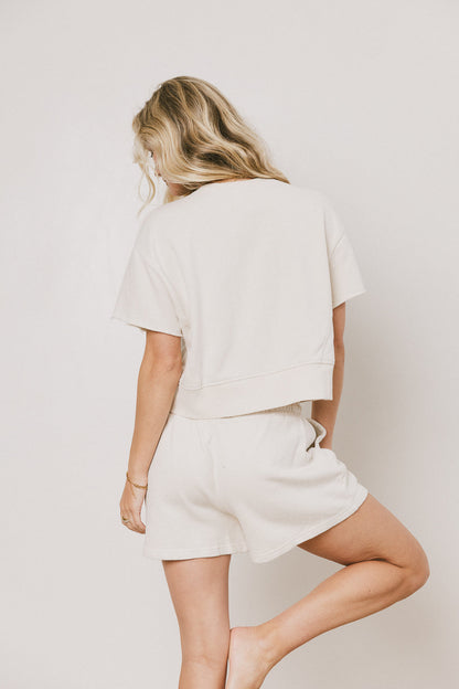 Willa Knit Shorts in Cream - FINAL SALE