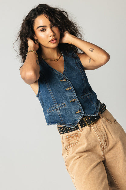 Casper Denim Vest - FINAL SALE