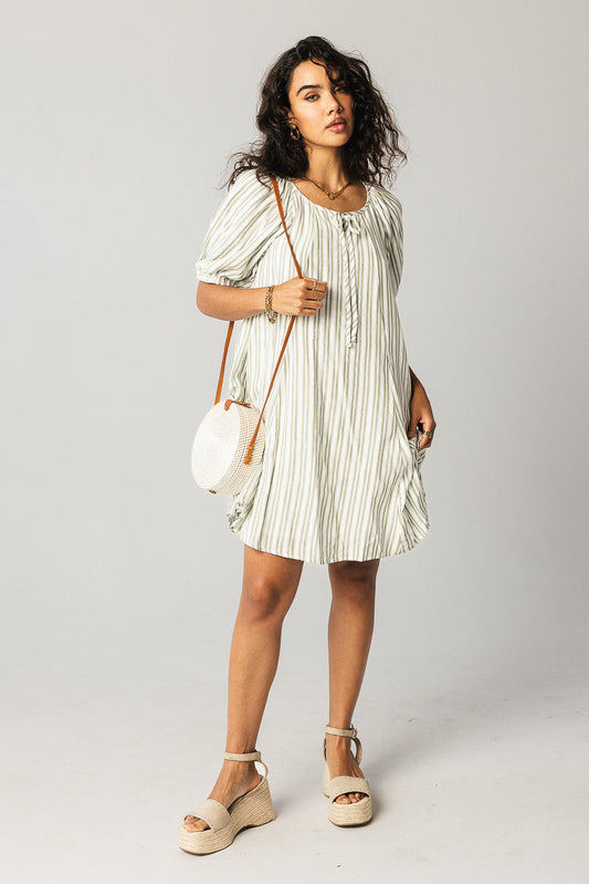 Jenny Striped Babydoll Dress - FINAL SALE