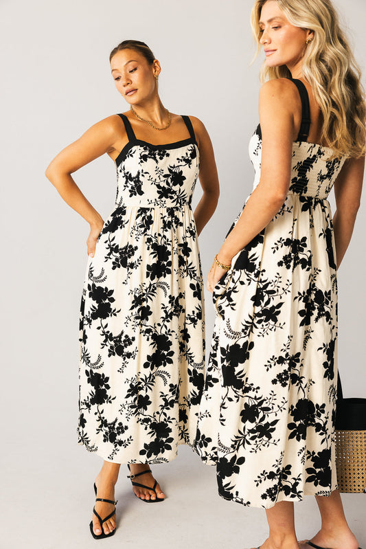 Zora Floral Midi Dress - FINAL SALE