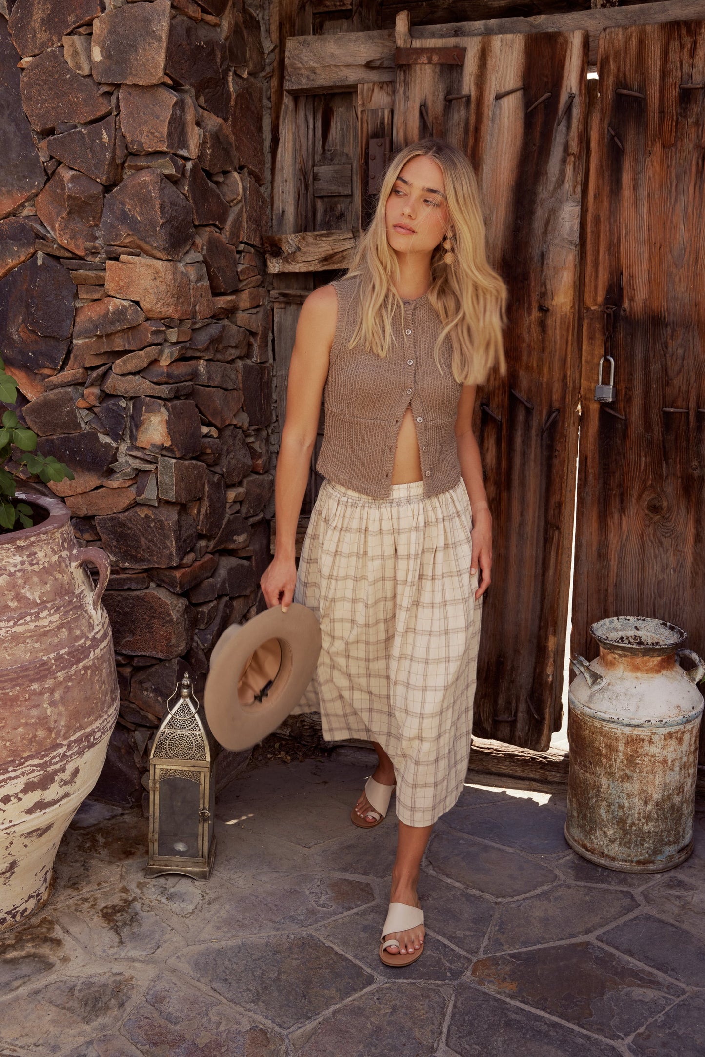 Sharon Plaid Maxi Skirt - FINAL SALE