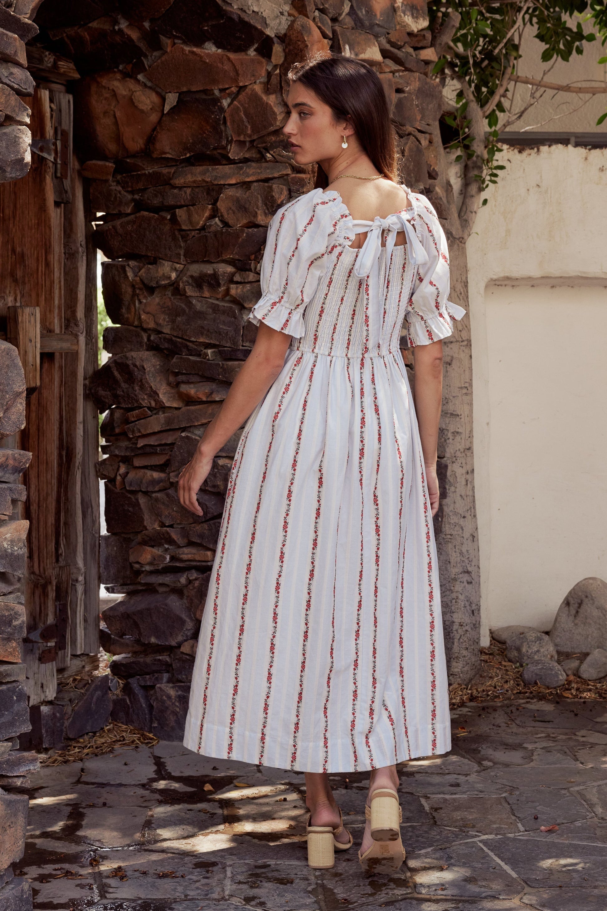 Effie Embroidered Midi Dress - FINAL SALE