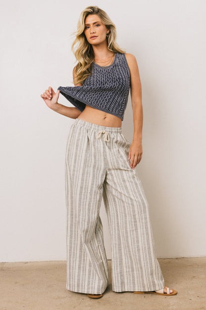 Kirra Striped Wide Leg Pants - FINAL SALE