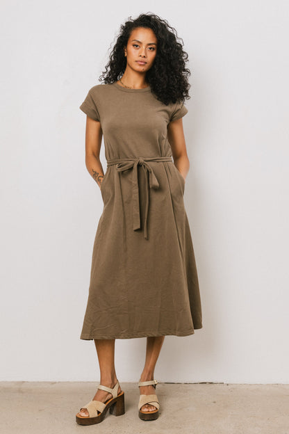 Saxton Maxi Dress in Olive - FINAL SALE