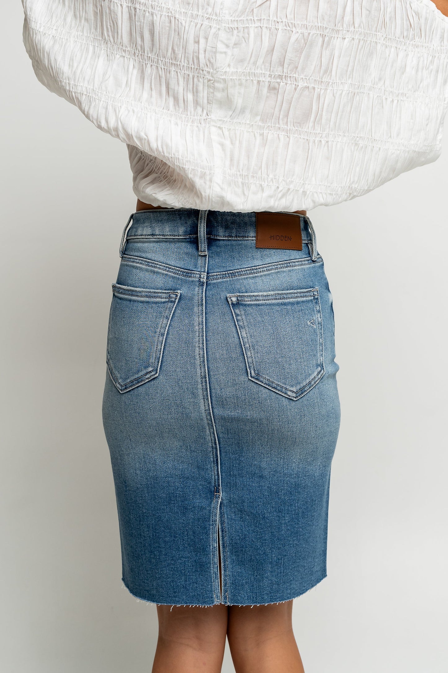 Louise Denim Midi Skirt - FINAL SALE