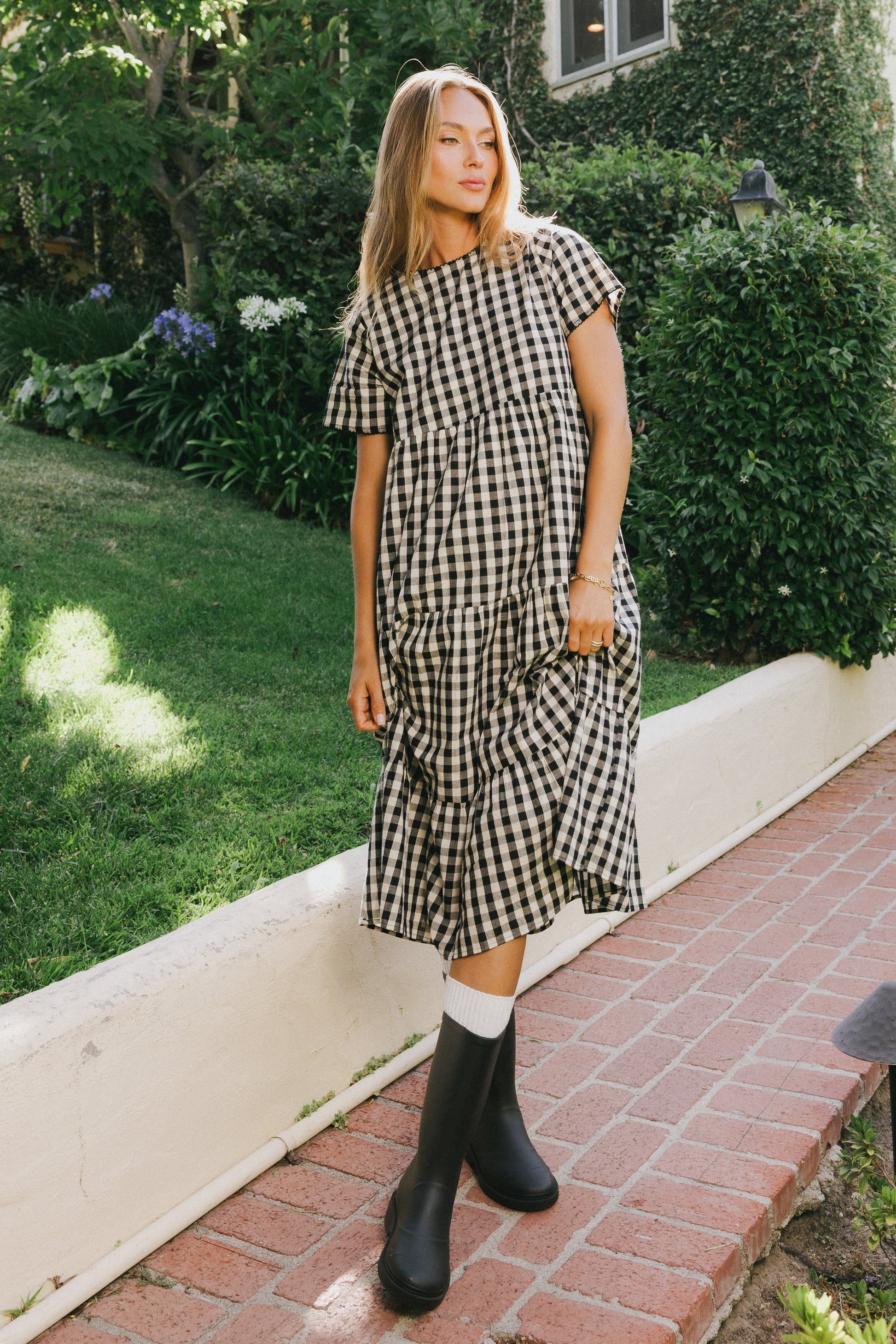 Keyla Plaid Midi Dress - FINAL SALE