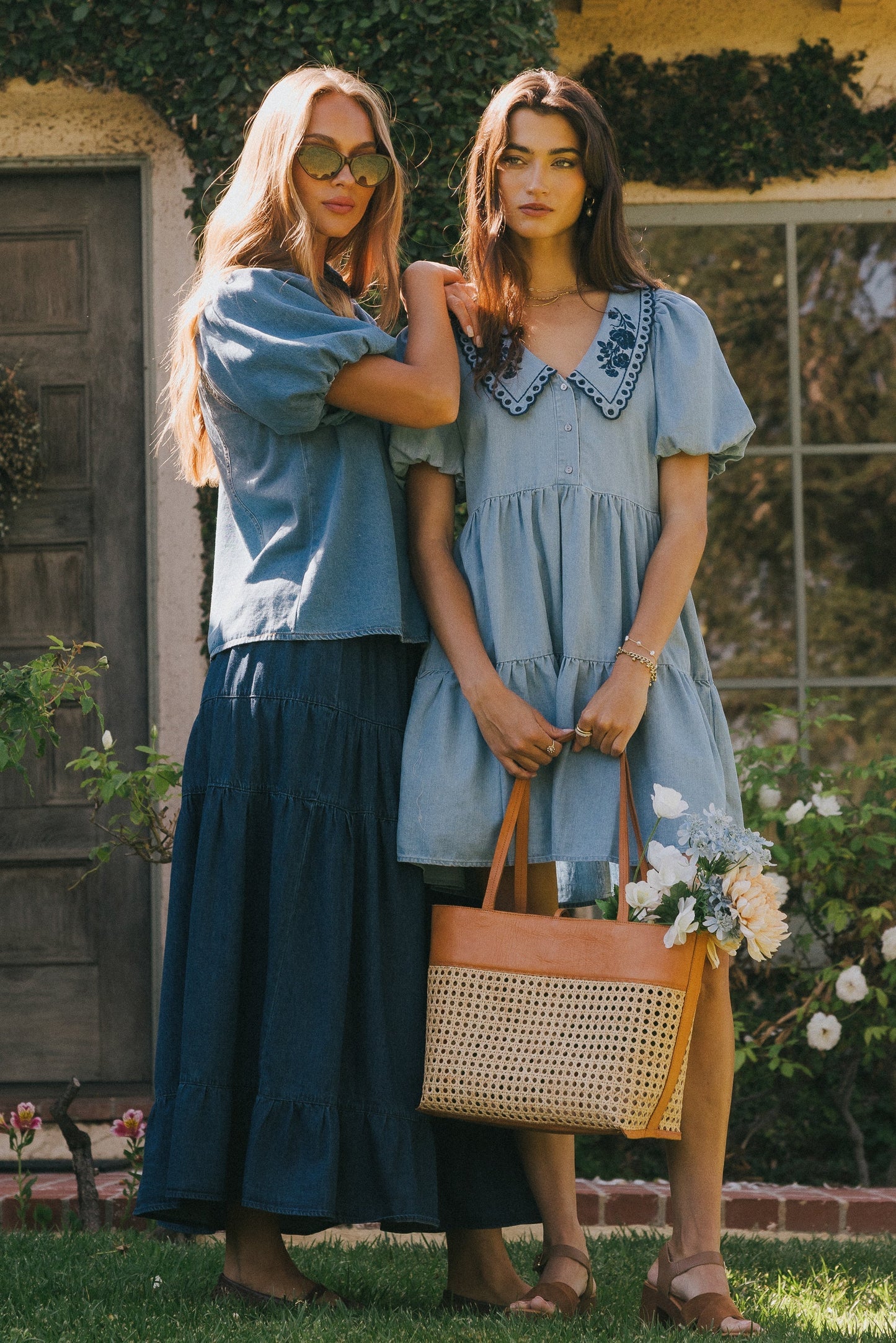 River Embroidered Mini Dress - FINAL SALE