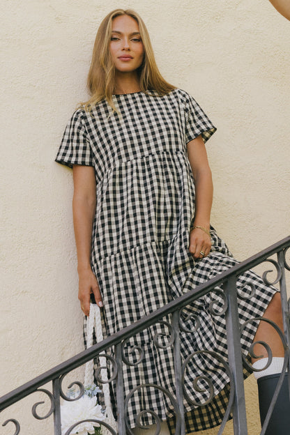 Keyla Plaid Midi Dress - FINAL SALE