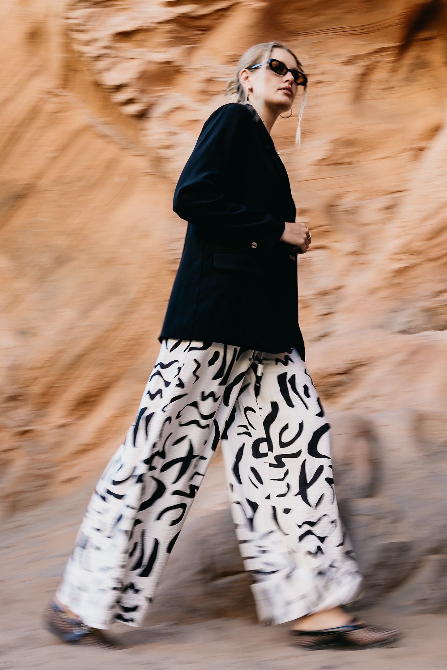 Dylan Wide Leg Pants in Natural - FINAL SALE