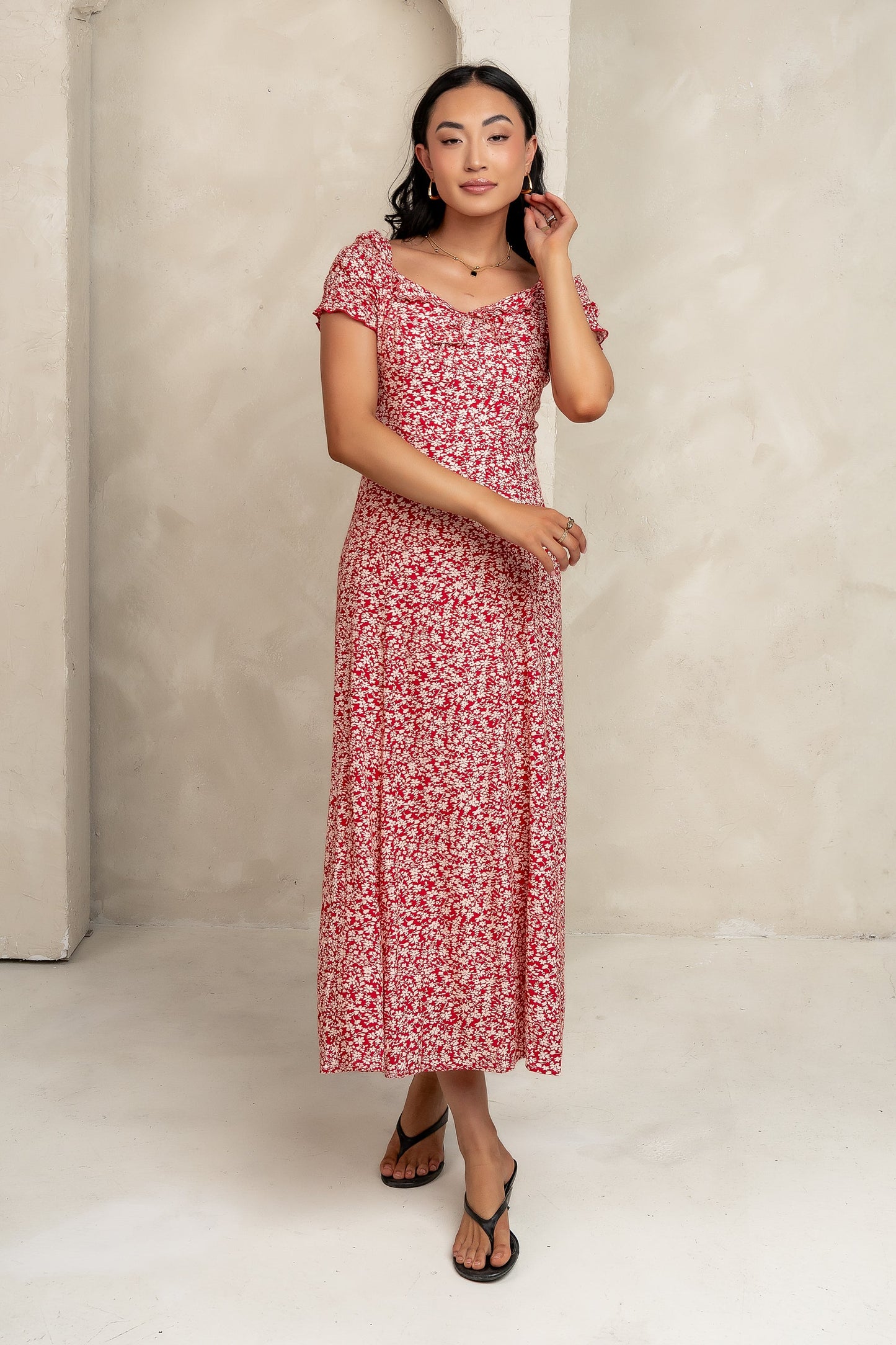 Marlow Maxi Dress in Red - FINAL SALE