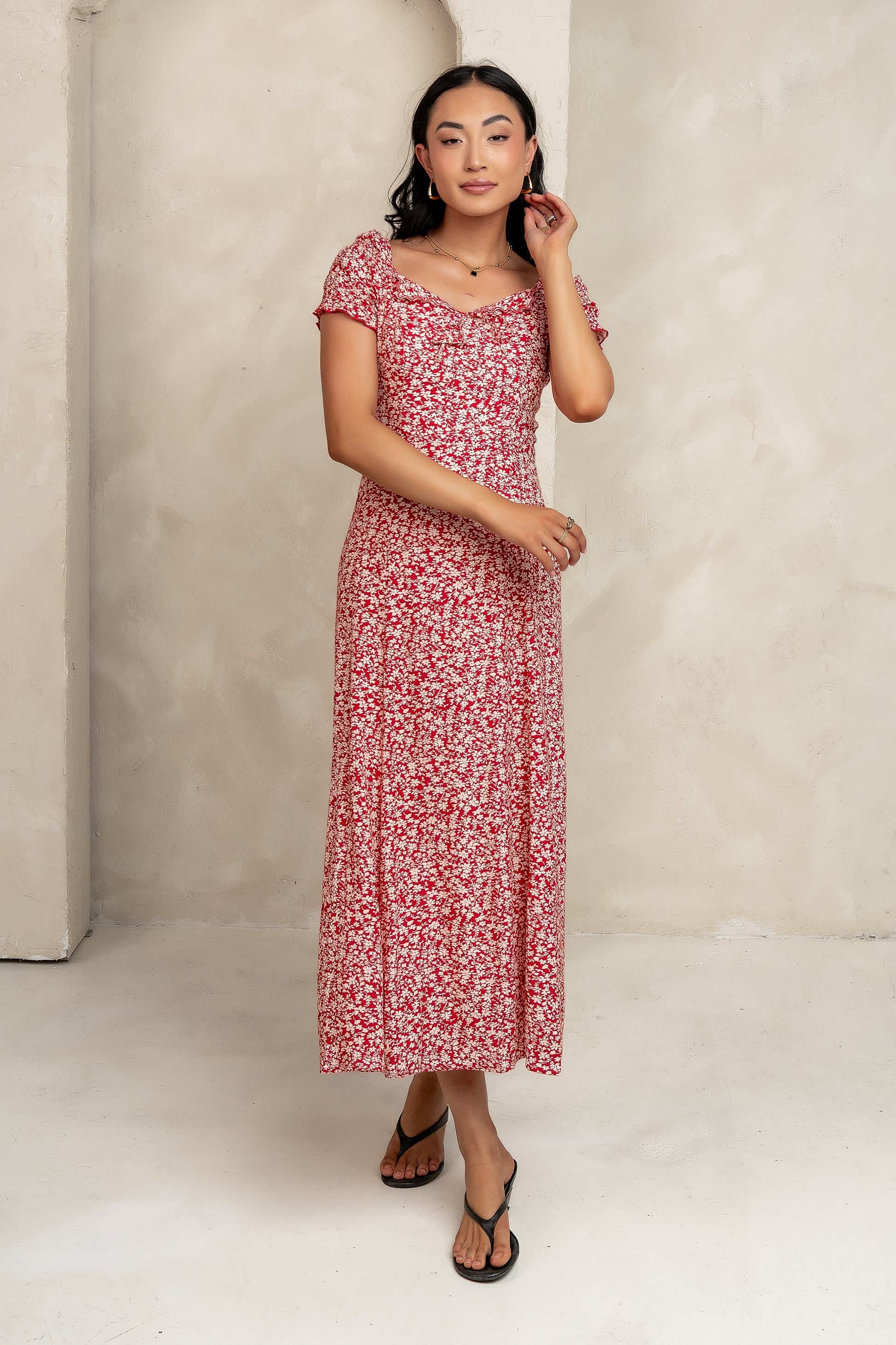 Marlow Maxi Dress in Red - FINAL SALE