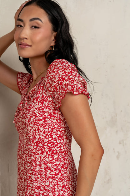 Marlow Maxi Dress in Red - FINAL SALE
