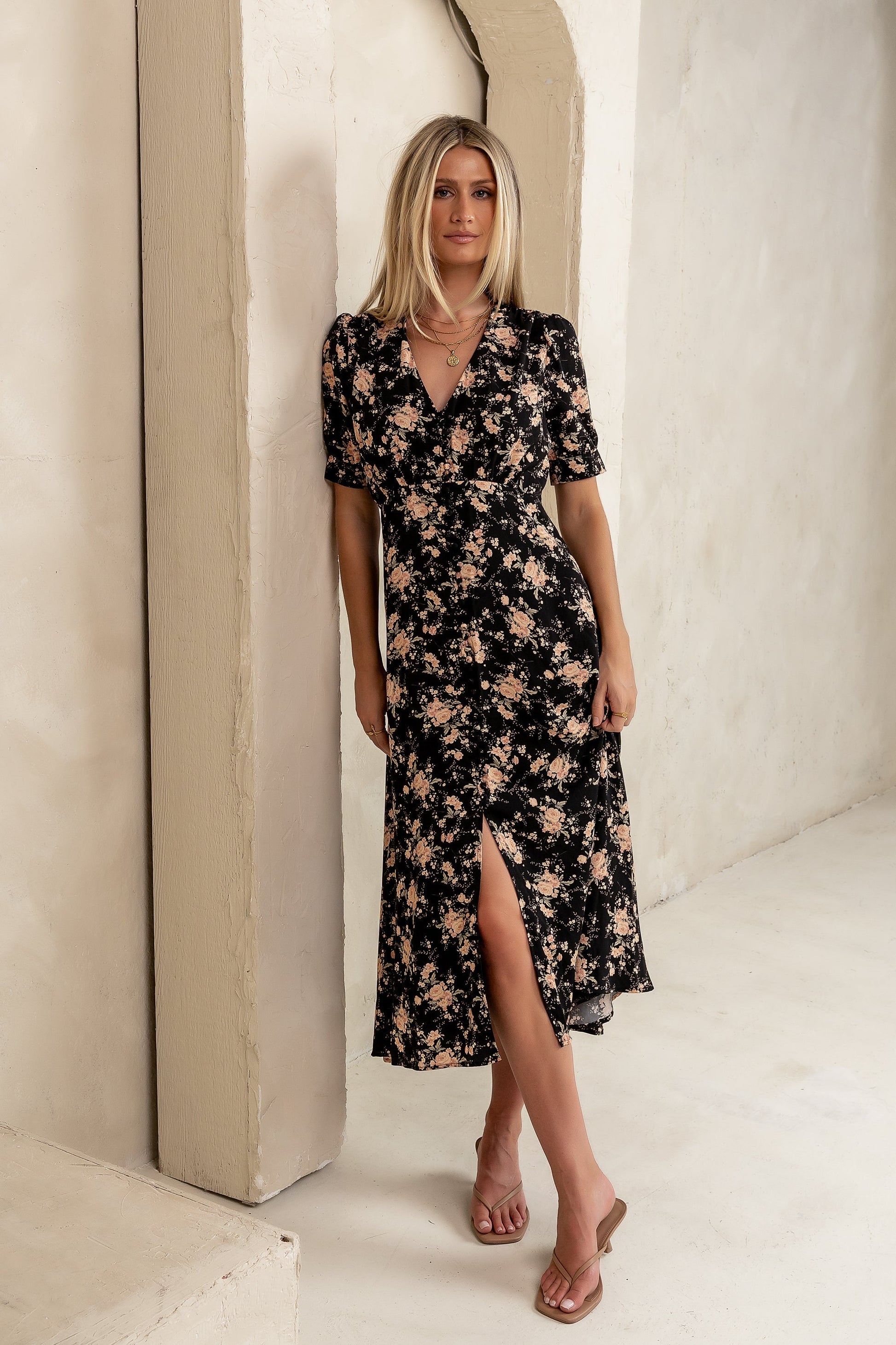 Jolie Floral Midi Dress - FINAL SALE