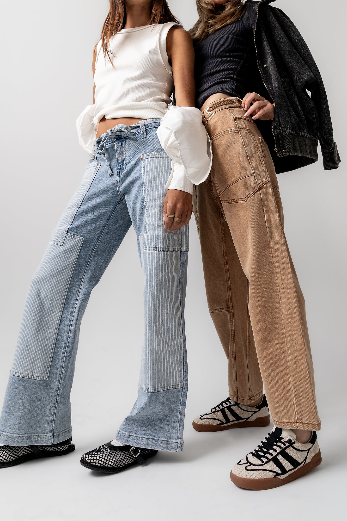 Alice Patchwork Wide Leg Jeans - FINAL SALE
