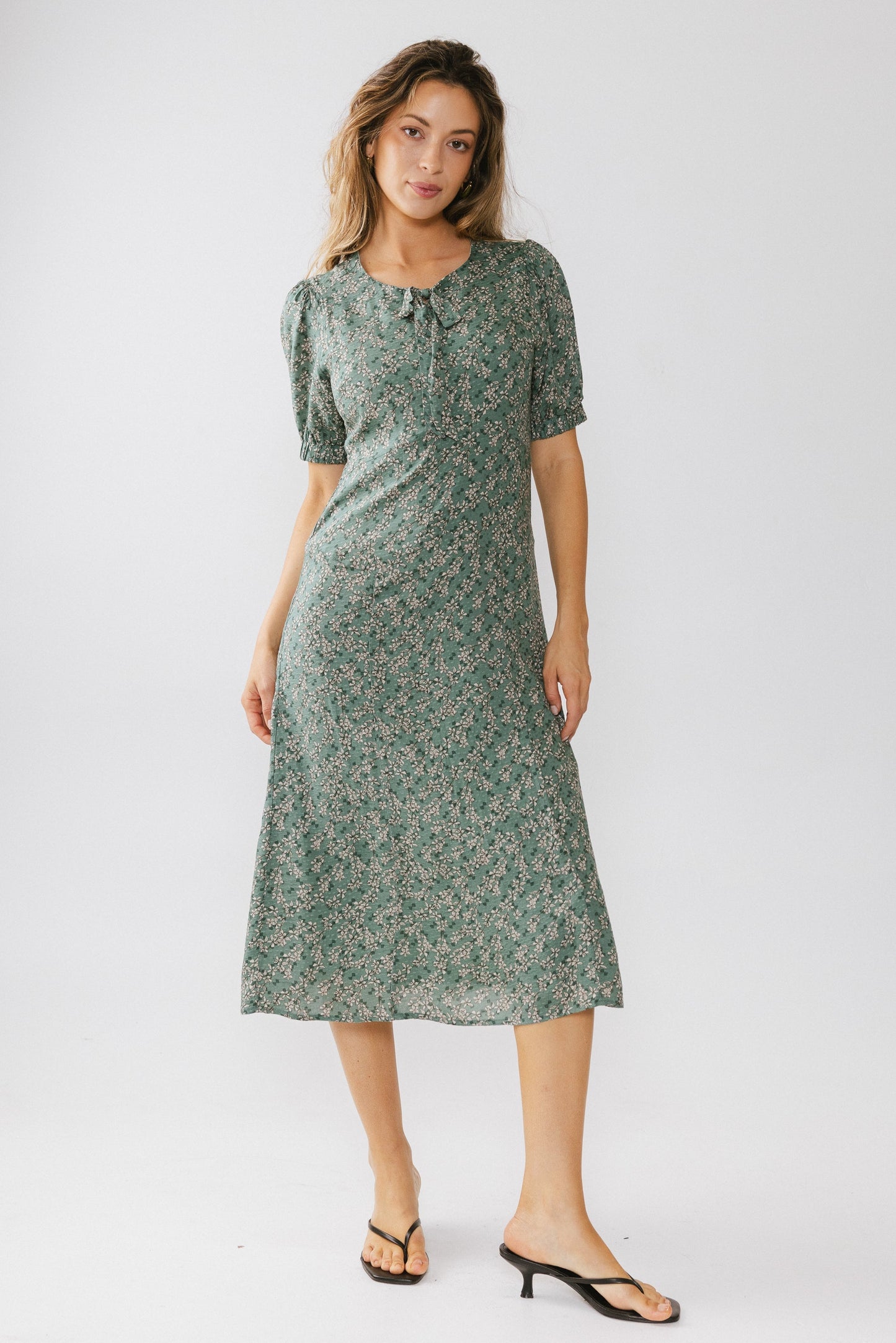 Kelsey Floral Midi Dess