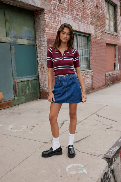 Saylor Denim Mini Skirt