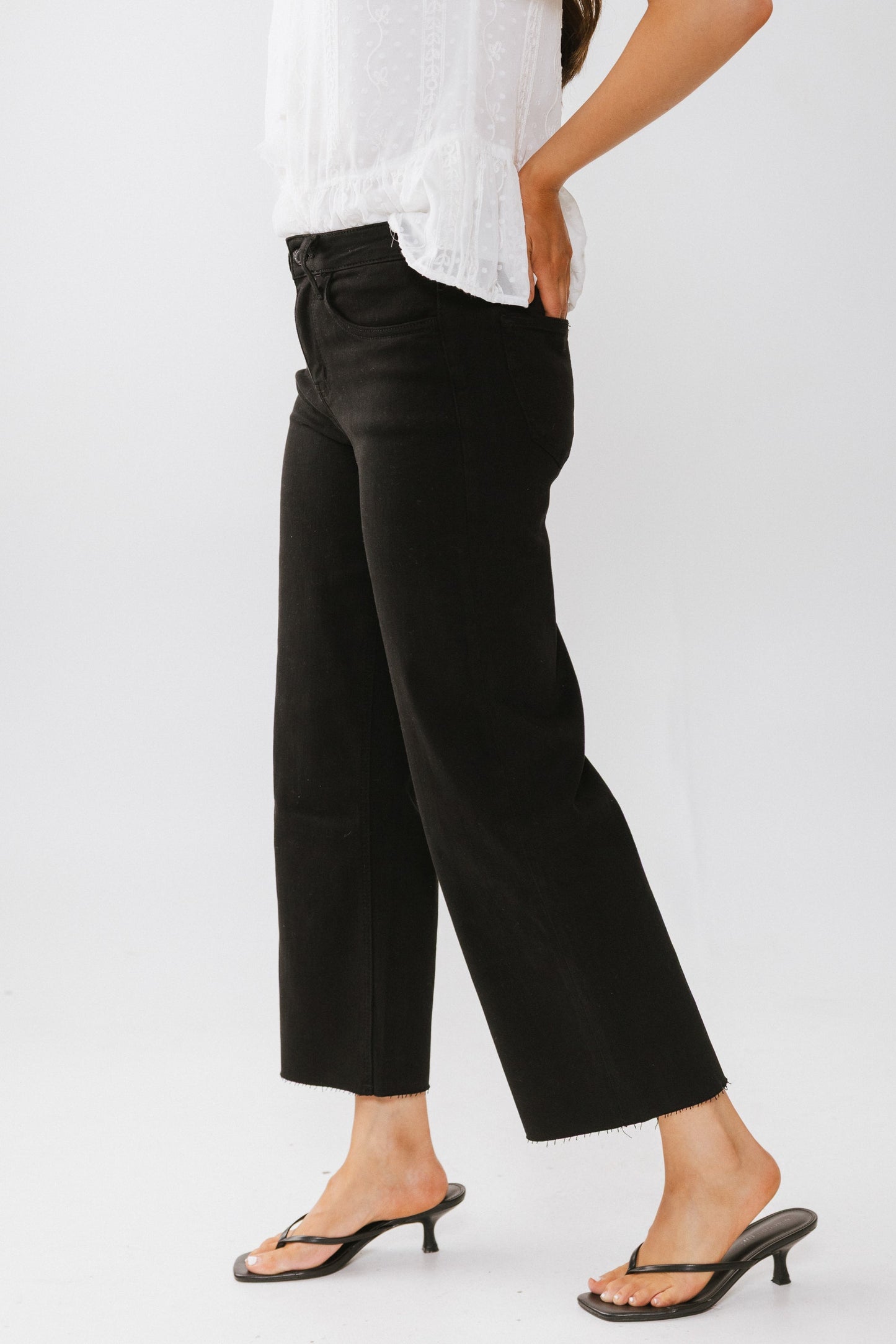 Jenny Cropped Wide Leg Jeans - FINAL SALE