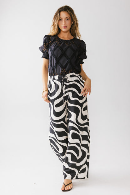 Remy Abstract Wide Leg Pants