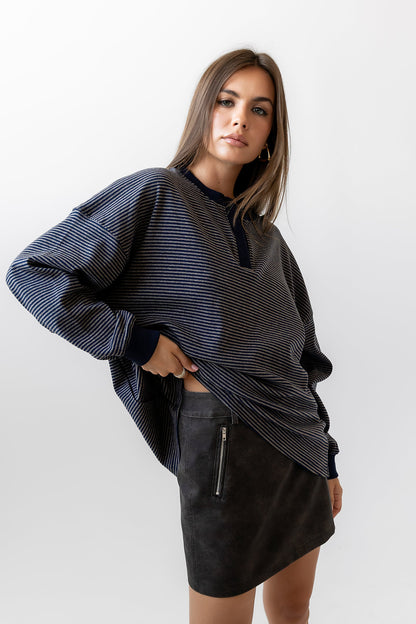 Skye Oversized Striped Top - FINAL SALE