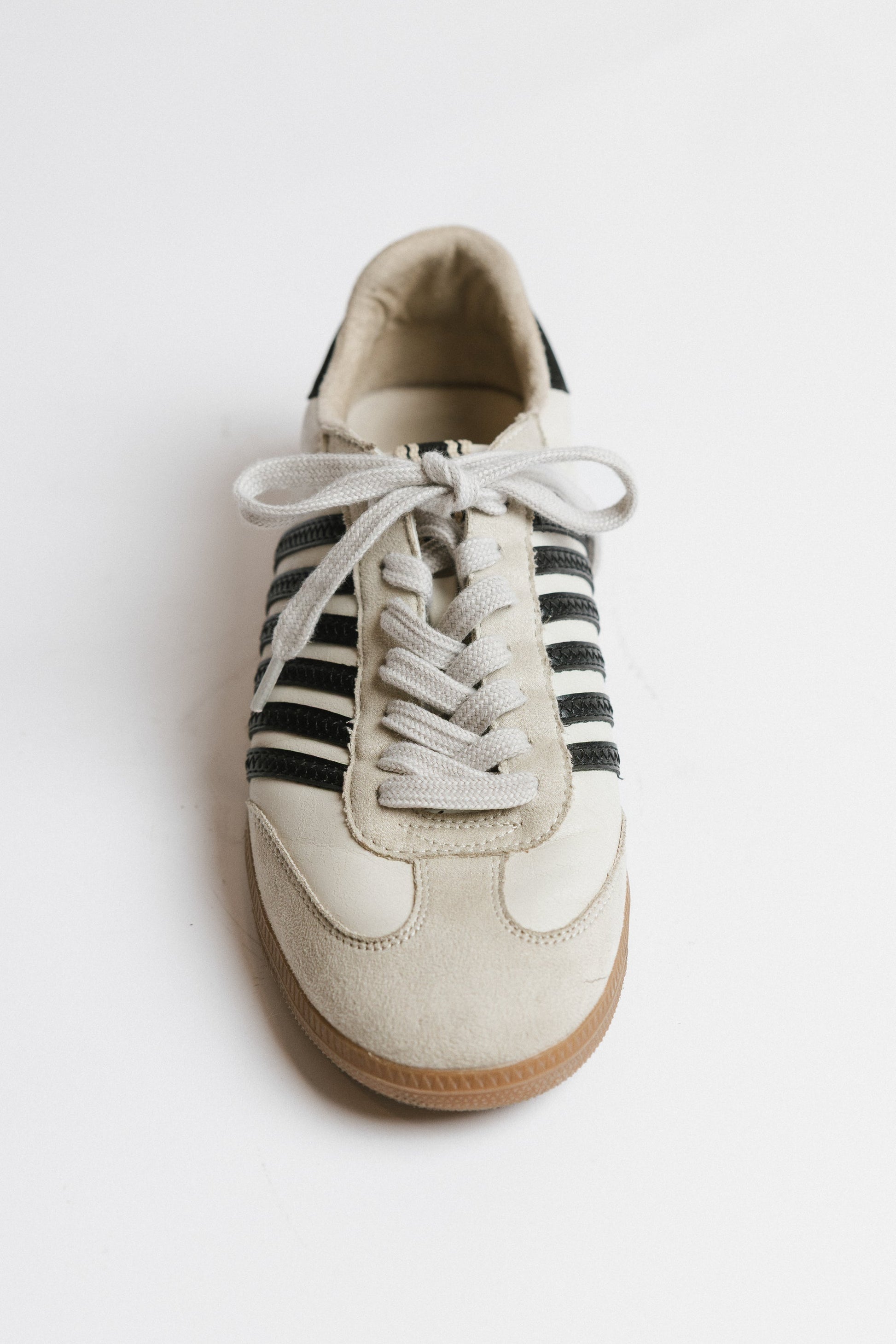 Stevie Striped Sneaker in Black