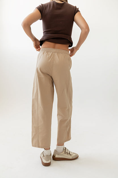 Khai Cropped Pants in Tan - FINAL SALE
