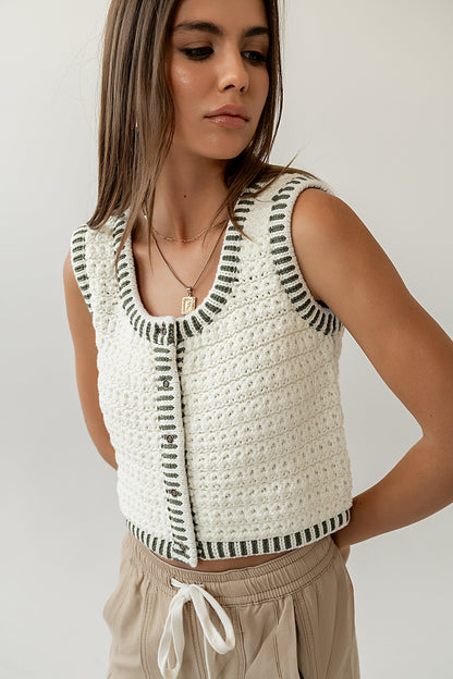 Malia Knit Tank in Olive - FINAL SALE