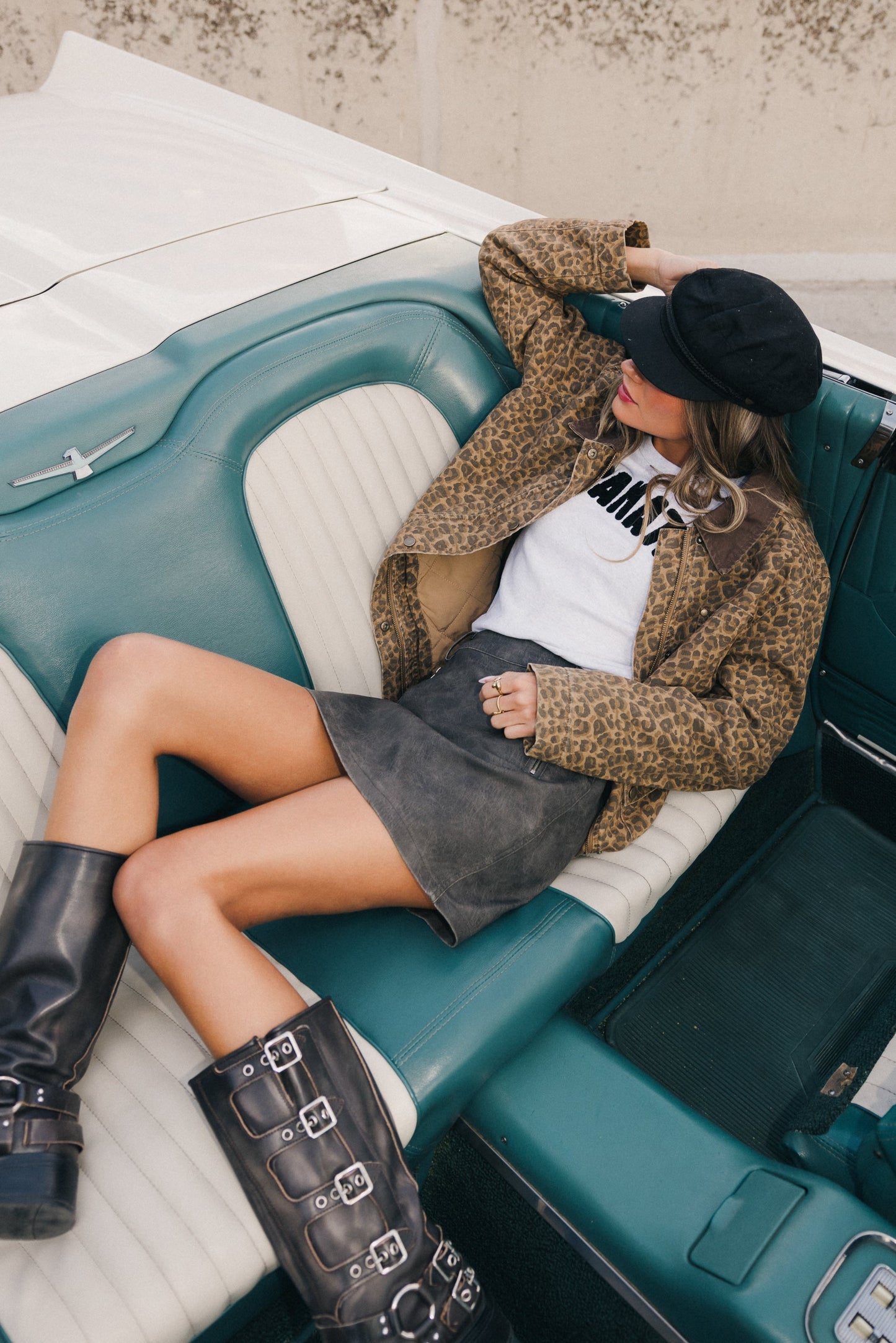 Ruthie Leather Mini Skirt - FINAL SALE