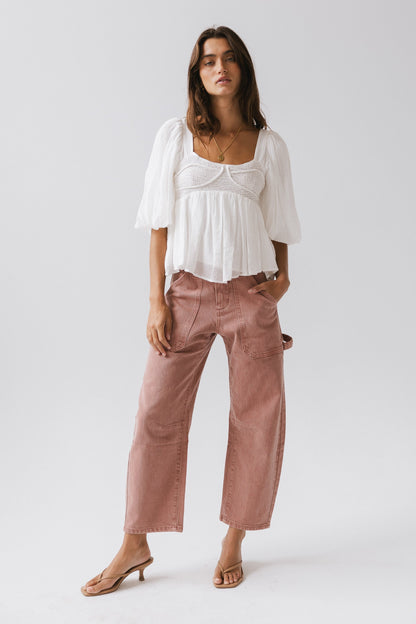 Scottie Barrel Jeans in Mauve - FINAL SALE