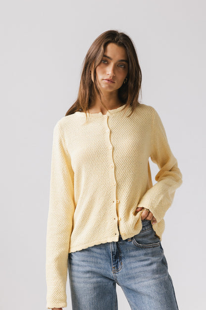 Azuline Knit Cardigan in Yellow - FINAL SALE