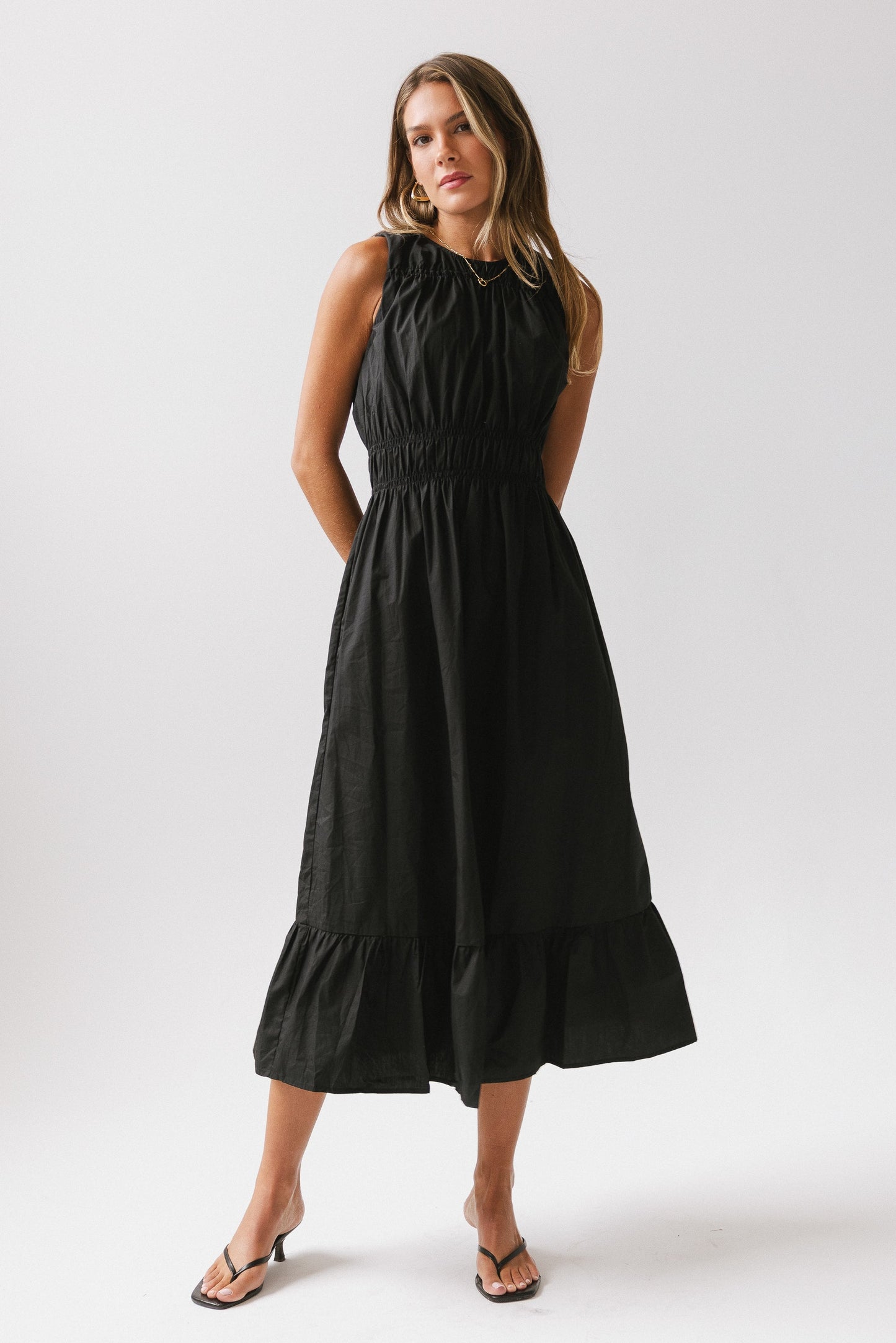 Carmina Tiered Dress in Black - FINAL SALE