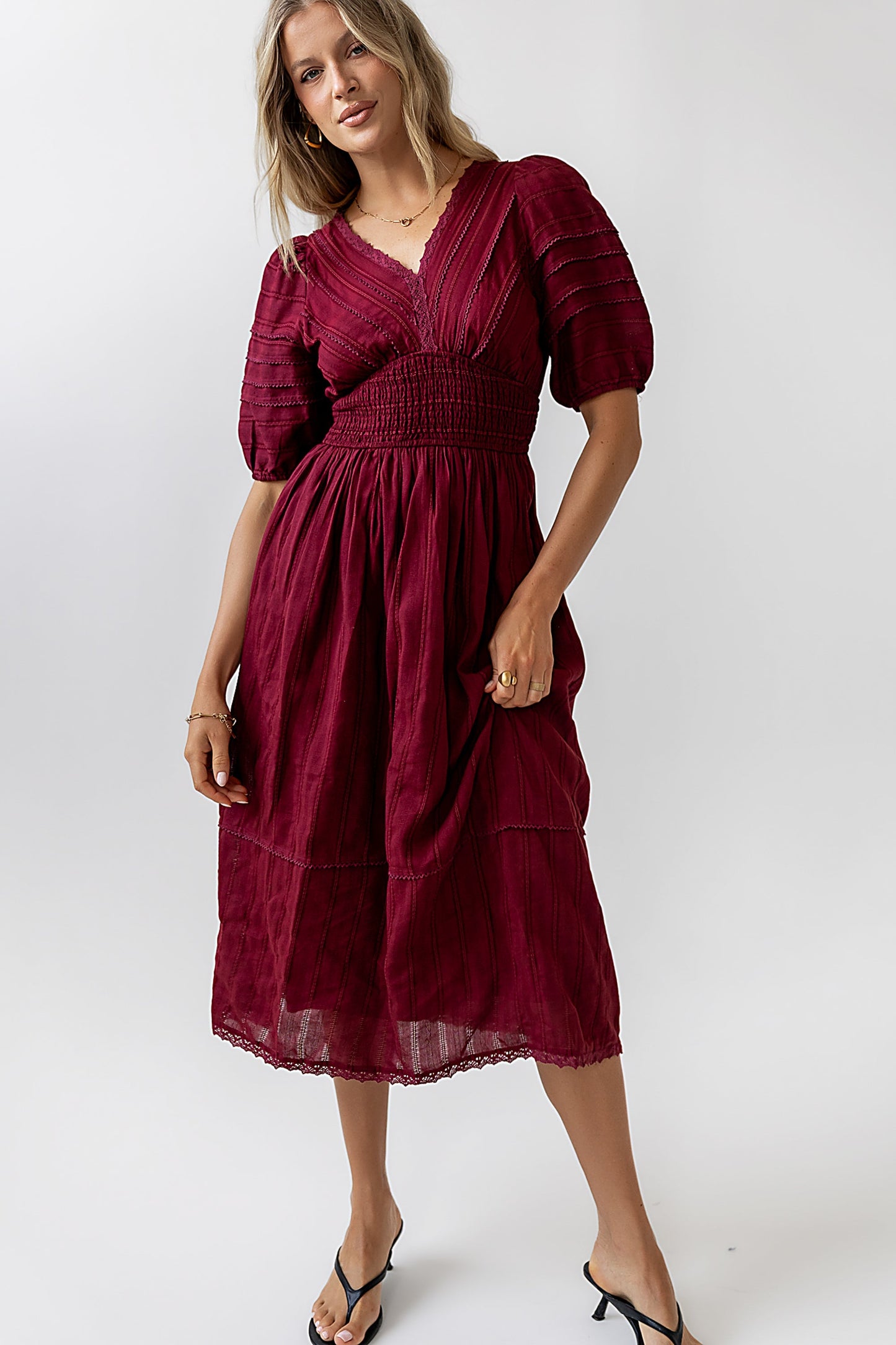 Tammia Ric Rac Midi Dress - FINAL SALE
