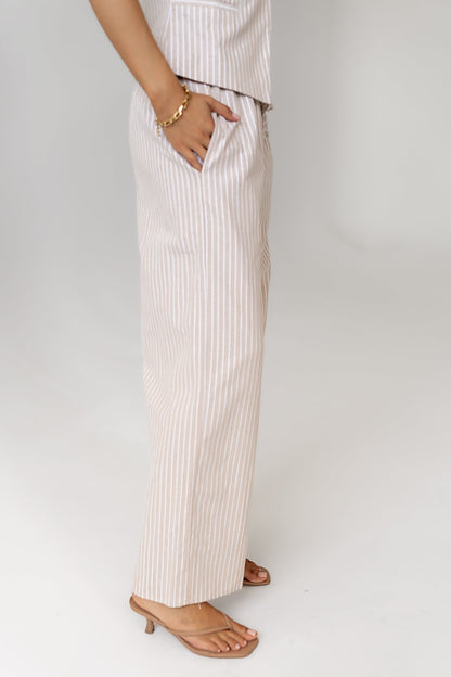 Rosa Wide Leg Pants in Taupe