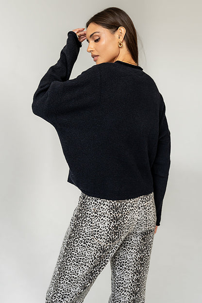 Maci Cardigan in Navy
