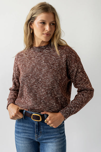 Daphne Knit Sweater in Brown - FINAL SALE