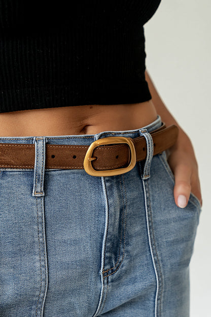 Jonas Asymmetrical Belt in Cognac
