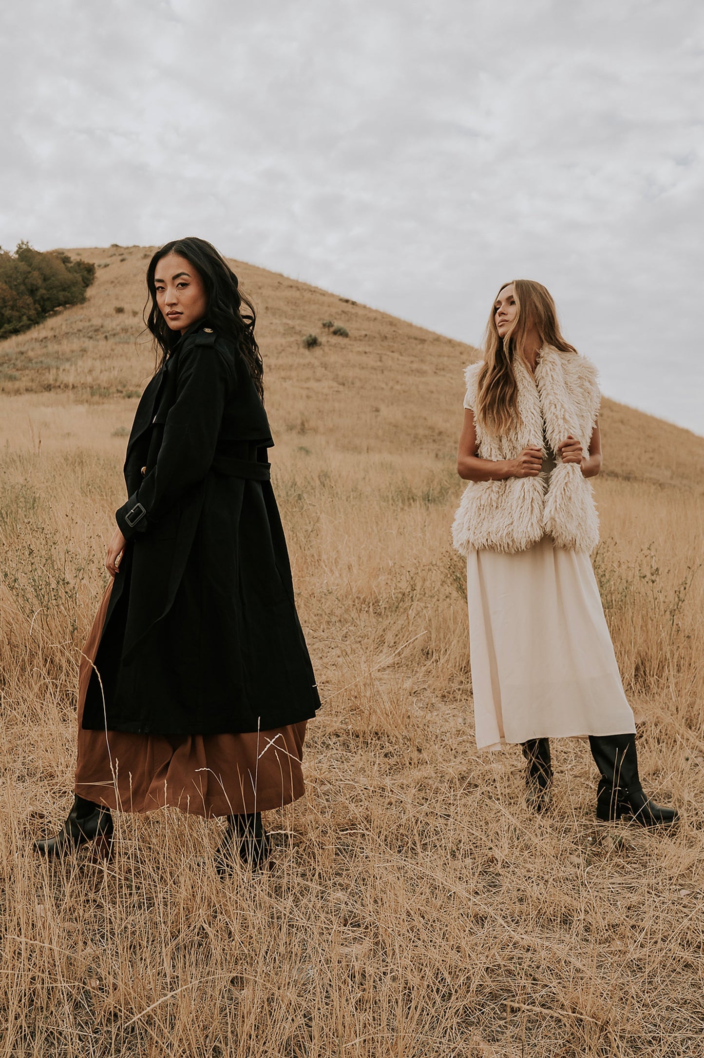 Rachel Trench Coat in Black - FINAL SALE